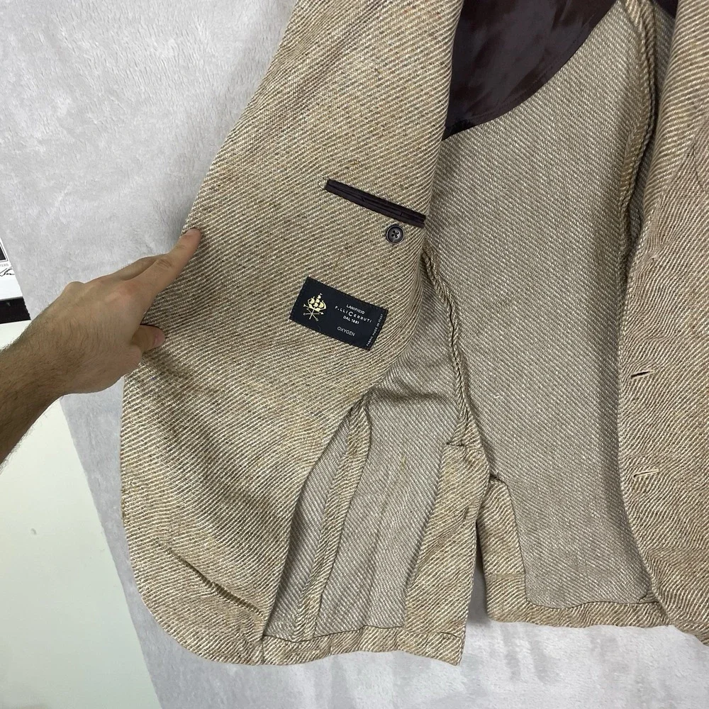 Spier & Mackay Blazer Jacket Men 38 Sport Coat Unlined Lanificio Wool Sartorial